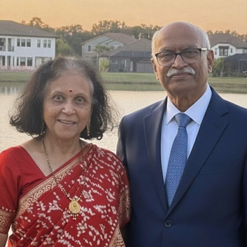 Harshadkumar and Sudhaben Patel. Link to their story